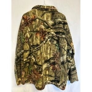 Mossy Oak Break Up Infinity Mens 2XL Camouflage Fleece Full-Zip Jacket Hunting